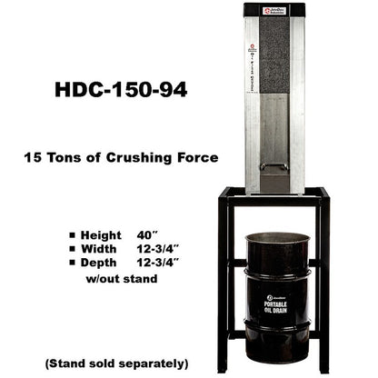 JohnDow Truck Oil Filter Crusher - Heavy-Duty Truck P/N: HDC-150-94