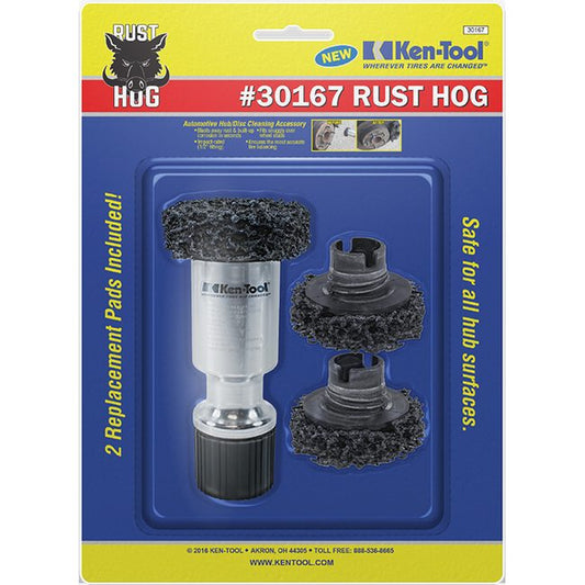 Ken-Tool 30167 4 Pc. Rust Hog™ Set Includes: Aluminum Driver Tool & 3 Abrasive Pads