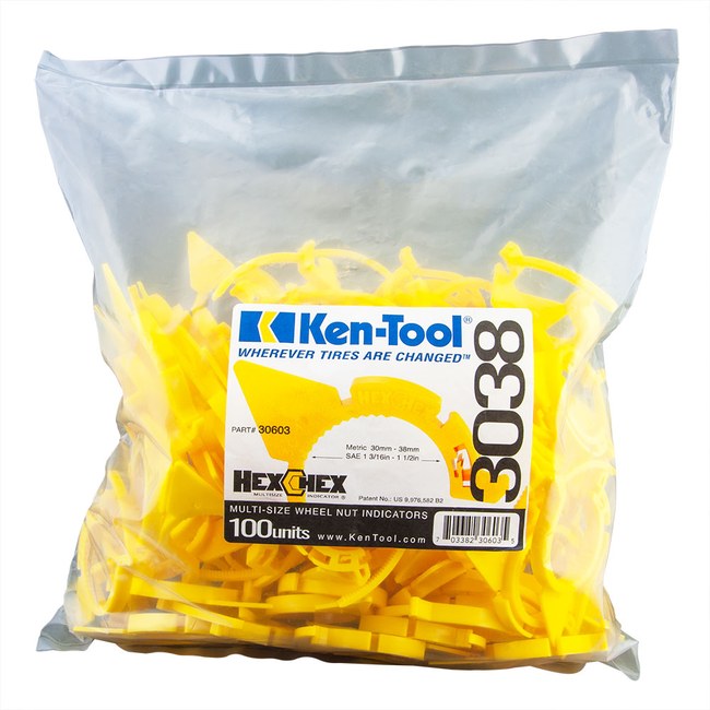 Ken-Tool 30603 Hexchex Multi-Size Loose Wheel Nut Indicator
