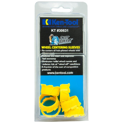 Ken-Tool 30616 Bag of 100 Pilot Sleeve Wheel Centering Sleeves - 20MM