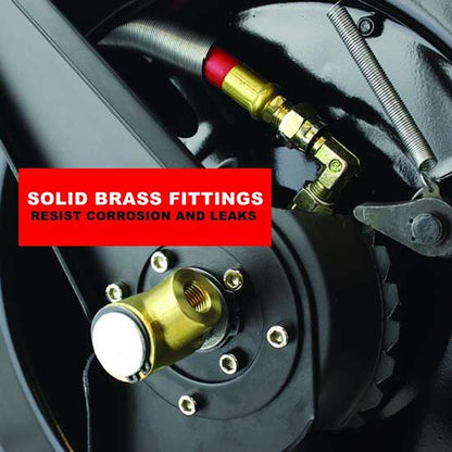 Milton 2760-50D 50 ft. by 3/8" I.D. Dual Arm Hose Retractable Reel