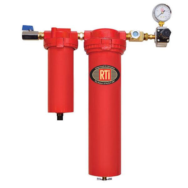 RTi EH4000 Eliminator II Air Compressor Desiccant Dryer, Regulator With Gauge