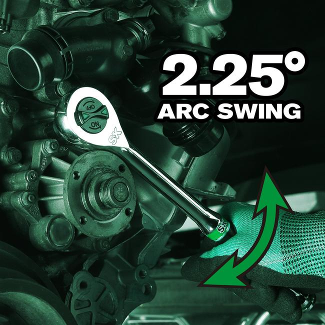 SK Tools SK01002 1/2 in. Drive, 160-Position Chrome Ratchet, 11.2 in. 5