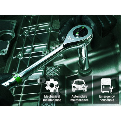 SK Tools SK01002 1/2 in. Drive, 160-Position Chrome Ratchet, 11.2 in. 8