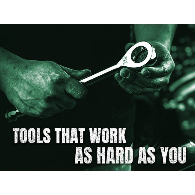 SK Tools SK01002 1/2 in. Drive, 160-Position Chrome Ratchet, 11.2 in. 9