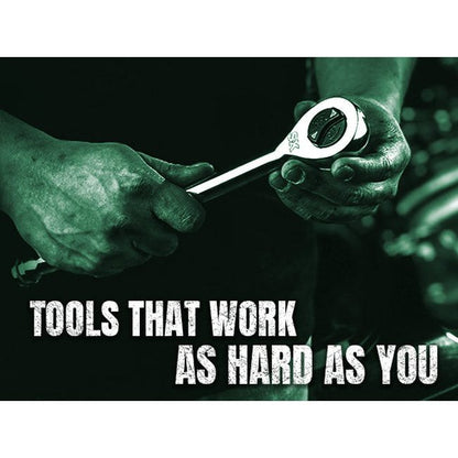 SK Tools SK01002 1/2 in. Drive, 160-Position Chrome Ratchet, 11.2 in. 9