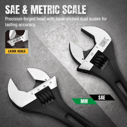 SK Tools SK01213 10 in. Efficient Adjustable Wrench 4