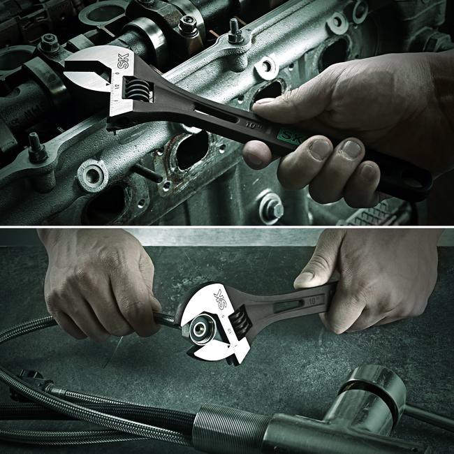 SK Tools SK01213 10 in. Efficient Adjustable Wrench 7