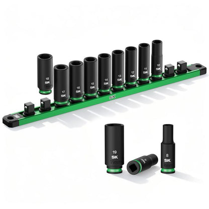 SK Tools SK01351 3/8 in. Drive, 12 Piece, 6 Point, Metric Deep Impact 2
