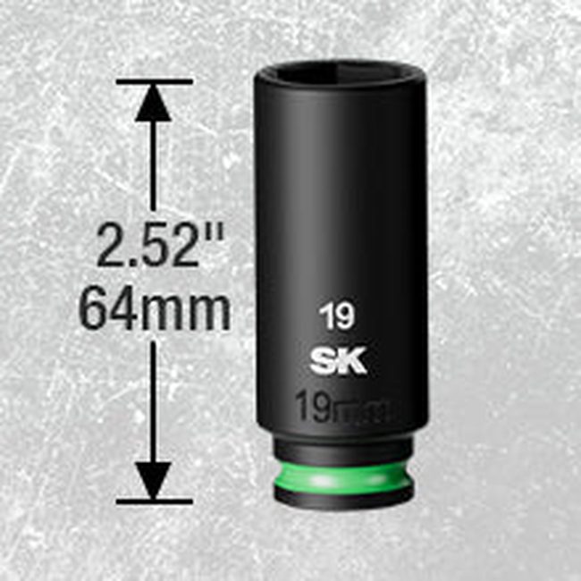 SK Tools SK01351 3/8 in. Drive, 12 Piece, 6 Point, Metric Deep Impact 8