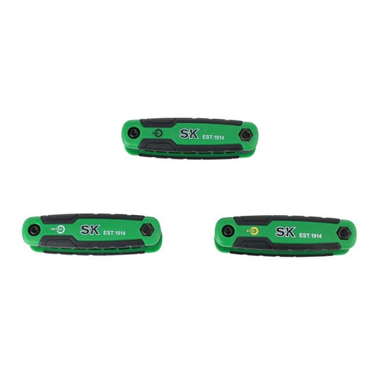 SK Tools SK01432 27 Piece Folding Hex Key Set: SAE, Metric & TORX® 1