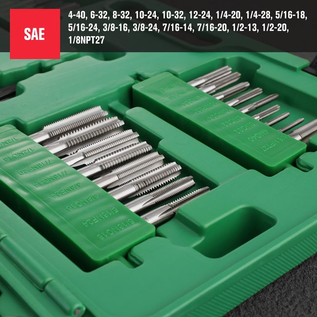 SK Tools SK01520 75 Piece Ratcheting Tap and Die Set 5