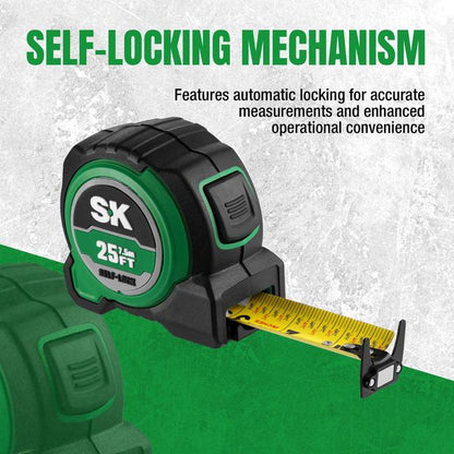 SK Tools SK02342 25 Ft. Self-Locking Tape Measurer 4