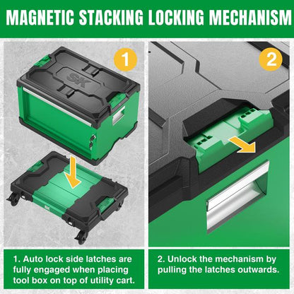 SK Tools SK03140 Modular Stackable Storage Toolbox 5