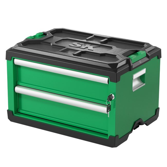 SK Tools SK03141 Modular Stackable Storage Toolbox, 2-Drawer 1