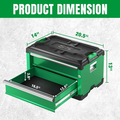 SK Tools SK03141 Modular Stackable Storage Toolbox, 2-Drawer 4
