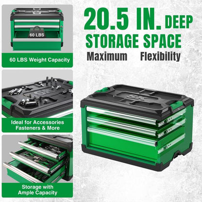 SK Tools SK03145 Modular Stackable Storage Toolbox, 3-Drawer: 2 5