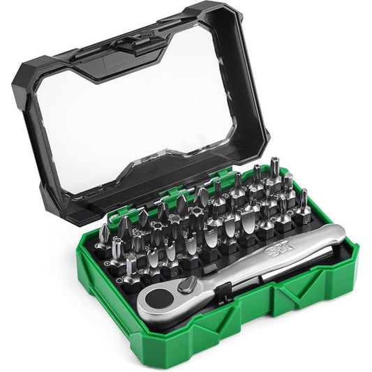 SK Tools SK03449 1/4 in. Drive, 32 Piece Mini Ratcheting Bit Set 1