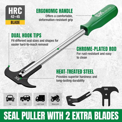SK Tools SK03482 Seal Puller with 2 Extra Blades 2