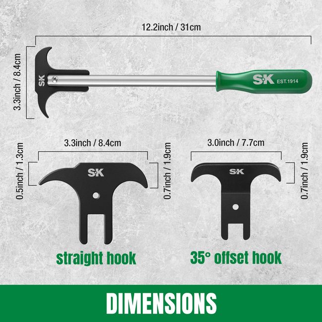 SK Tools SK03482 Seal Puller with 2 Extra Blades 3