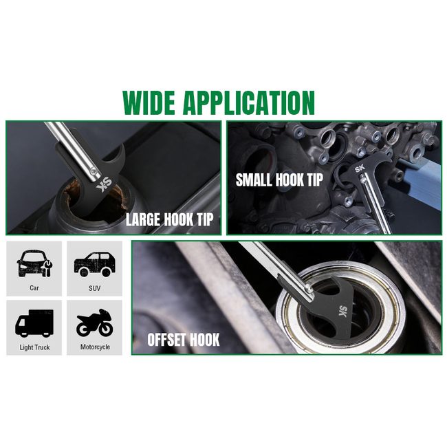 SK Tools SK03482 Seal Puller with 2 Extra Blades 7