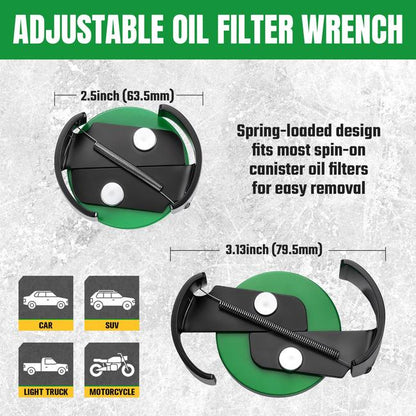 SK Tools SK03484 Adjustable Oil Filter Wrench 6