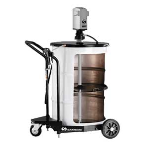 Samson 311 001 - Grease Caddy for 400 lb. Drums w/ 15 Ft. Hose Cart & Reel - Tire Equipment Supply