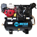 Mega Compressor MP-13030GT Gas Powered 2Cyl 13HP 30Gal Tank Truck Mount Air Compressor