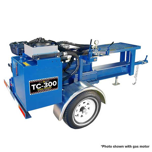 TSI TC-300 GP Wheel Crusher (Gas Power) | Salvage and Recycling Equipment